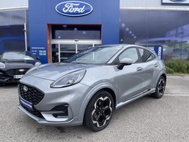 Voir le détail de l'offre de cette FORD Puma 1.0 EcoBoost Hybrid 125ch ST Line X S&S Powershift de 2024 en vente à partir de 280.98 €  / mois